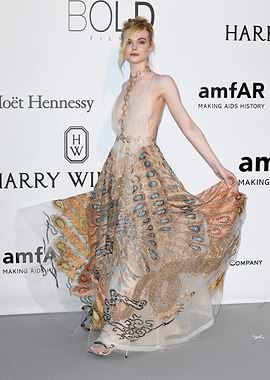 Elle Fanning in Elegant Gown