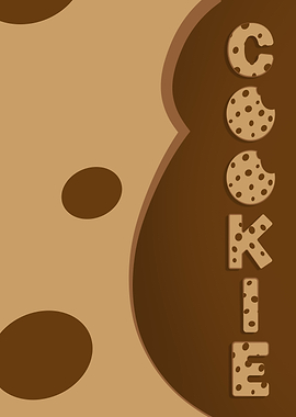 Cookie themed graphic design