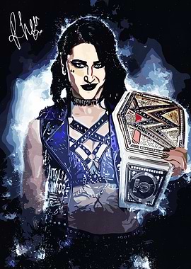 Rhea Ripley Champion Digital Art