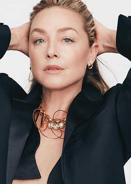 Woman in Black Blazer with Jewelry