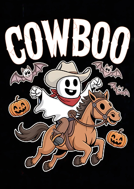 Cowboo: Halloween Ghost Cowboy on Horse