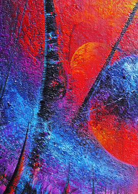 Abstract Colorful Painting with Spheres