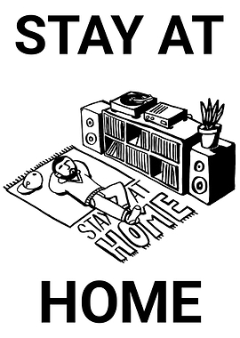 Stay at Home Illustration