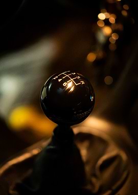 Hurst Shifter Knob Close-Up on C5 corvette