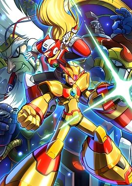 Mega Man X DiVE characters artwork