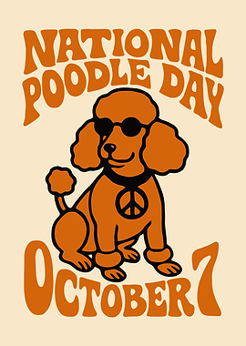 National Poodle Day Poster