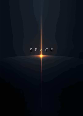 Abstract Space Art with Light Beam