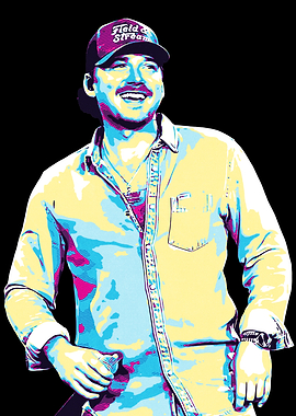 Morgan Wallen Pop Art Portrait