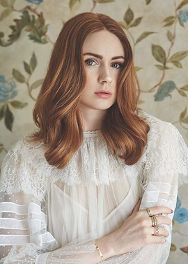 Karen Gillan Portrait in Lace