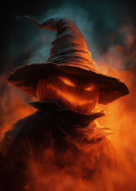 Pumpkin-headed Witch