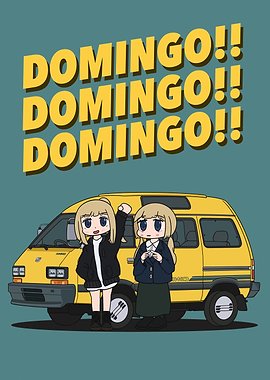Domingo!! Anime Girls with Yellow Van