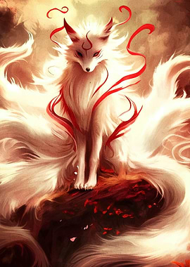 Nine-tailed Fox Digital Art