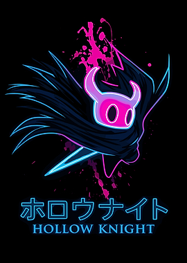 Hollow Knight Neon Art