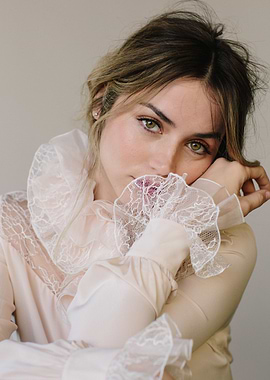 Portrait of a woman in lace