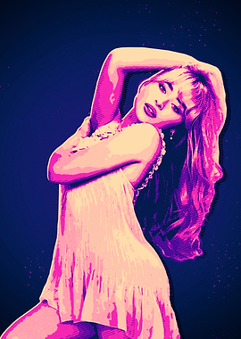 Sabrina Carpenter Pop Art Portrait