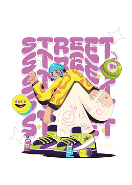 Street Style Girl with Y2K Aesthetic