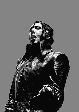 Marilyn Manson in Black and White