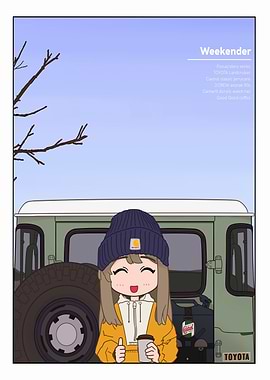 Weekender: Toyota Landcruiser with Anime Girl