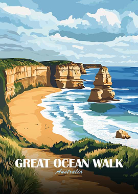 Great Ocean Walk Australia Landscape Art