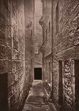 Vintage alleyway photograph