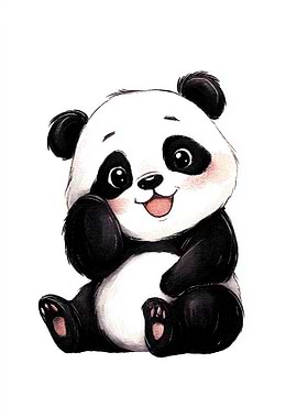 Cute Panda Illustration