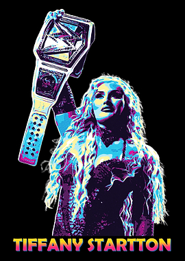 Tiffany Stratton Wrestling Champion Art