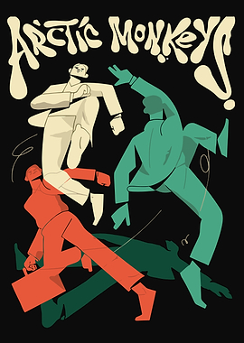 Arctic Monkeys Band Illustration