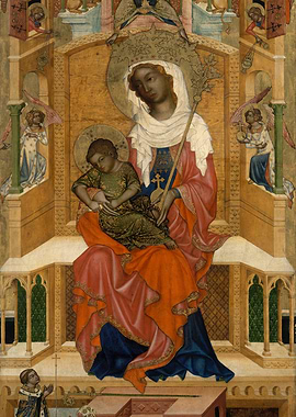 Madonna and Child with Angels Painting