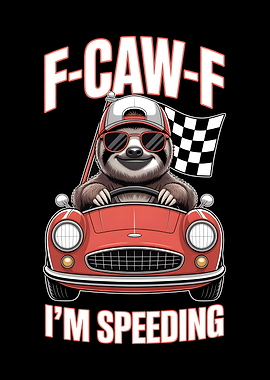 F-CAW-F Sloth Racer in Red Car