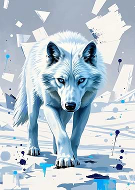 Blue-Eyed Wolf