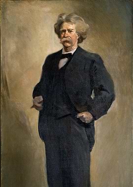 Mark Twain Portrait Painting