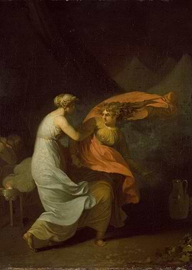 Two Women in a Dramatic Scene