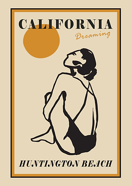 California Dreaming Huntington Beach Art Print