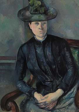 Woman in Green Hat Painting