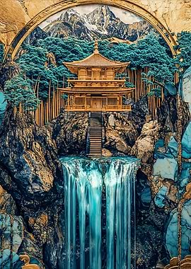 Hidden Kintsugi Mountain Temple