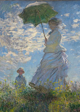 Woman with a Parasol Painting