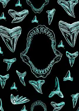 Shark Teeth and Jaw Pattern