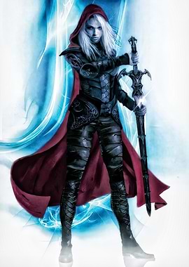 Hooded Warrior with Sword