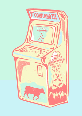 Retro Arcade Machine Illustration