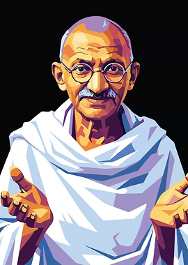 Mahatma Gandhi Portrait Art