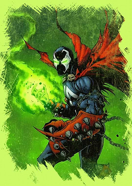 Spawn Comic Book Character Illustration