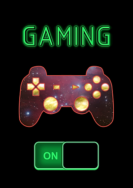 Gaming Controller with Galaxy Design