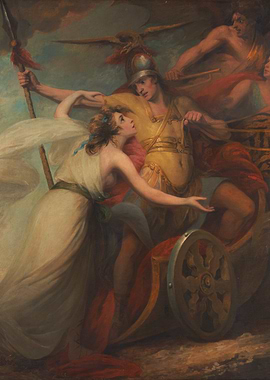 Classical Chariot Scene Painting