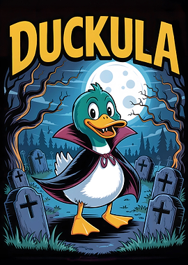 Duckula Cartoon Vampire Duck Halloween