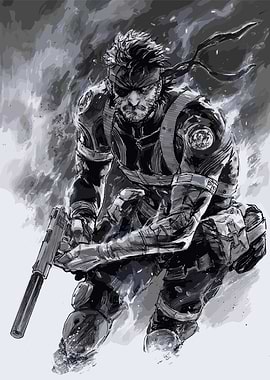 Solid Snake Illustration