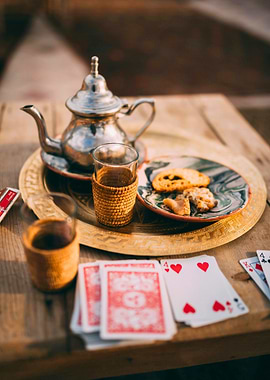 Moroccan Tea, Cards, and Treats