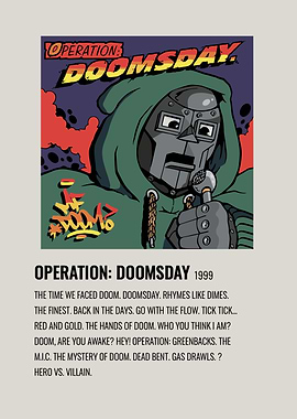 MF DOOM Operation Doomsday Album Cover Art
