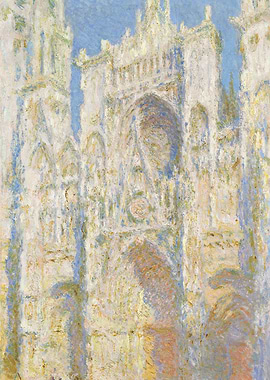 Rouen Cathedral, Morning Effect by Monet