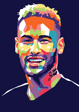 Neymar Jr. Pop Art Portrait