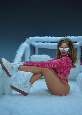 Beyonce in Pink Ivy Park Outfit